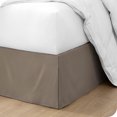 thumbnail image 1 of Bare Home Jupe de Lit Double Brossage - Premium 1800 Collection - Retombée de 15 Pouces - Très Grand Simple, Taupe, 1 of 4