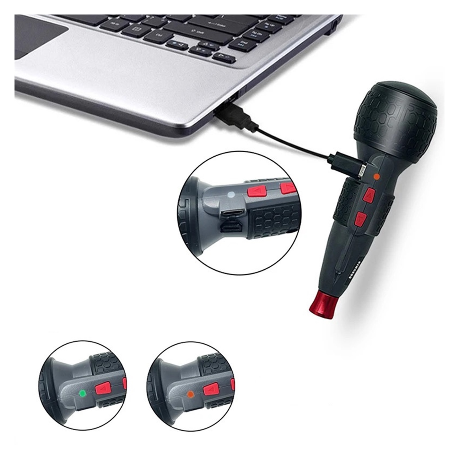 Electric Screwdriver Cordless Mini Drill 3.6V Lithium Battery Manual and Electric Charging LED Light ,Easy to Use