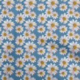 thumbnail image 1 of oneOone Polyester Spandex Blue Fabric Floral Fabric For Sewing Printed Craft Fabric By The Yard 56 Inch Wide, 1 of 5