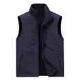 thumbnail image 2 of Birdeem Mens Thin Workwear Solid Color Stand Collar Sleeveless Jacket Tank Tops, 2 of 4