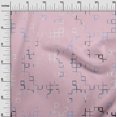 thumbnail image 3 of oneOone Cotton Poplin Light Pink Fabric Geometric Craft Projects Decor Fabric Printed By The Yard 56 Inch Wide, 3 of 5