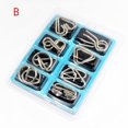 thumbnail image 3 of Brain Teaser Magic Educational Intellectual IQ Test Chinese Rings Metal Puzzles Brain Puzzles, 3 of 4