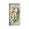 thumbnail image 2 of Tdxkok Rideau de Porte de Pâques Décor Œufs de Pâques Lapins Couverture de Porte Cadeaux de Pâques, 2 of 6
