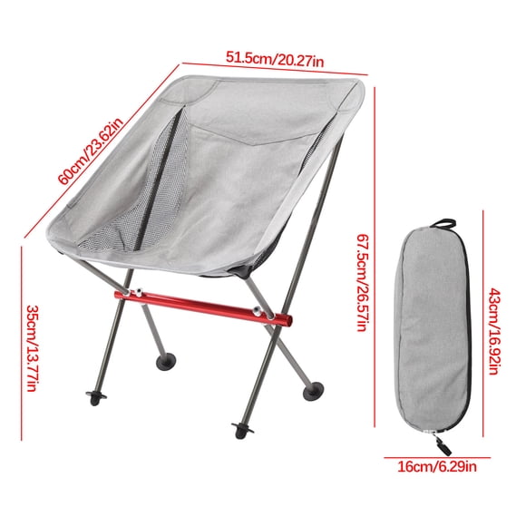 Yhmxh Folding Chair 7075 Aluminum Alloy Convenient Lazy Backrest Leisure Home Camp Fishing Chair