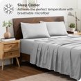 thumbnail image 2 of Bare Home Pillowcase Set - Envelope Closure - Premium 1800 Collection - Double Brushed - Ultra Soft - Standard Size, Cloud Gray, 2 Count, 2 of 6