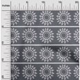 thumbnail image 1 of oneOone Silk Tabby Fabric Stripe & Mandala Block Print Fabric By Yard 42 Inch Wide, 1 of 4