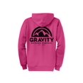 thumbnail image 2 of Gravity Outdoor Co. Zip-Up Hoodie - Sangria - Black Logo - Large, 2 of 2