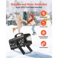 thumbnail image 4 of VEVOR Machine à Neige, Machine à Neige Portative/suspendue 800 W à Main/à Suspendre, Machine à Neige Portative Sans Fil avec Télécommande, Réservoir 1 L et Poignée, Machine à Flocons de Neige pour Extérieur et Intérieur pour Fête de Noël Effet de Scène, 4 of 9