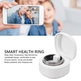 thumbnail image 4 of Smart Ring Monitor, Stainless Steel Fitness Finger Smart Health Ring with Charging Case for Sports Sleep Monitoring, 4 of 7