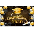 thumbnail image 1 of EXtraLarge Congrats Grad Banner 180x110 Cm | Graduation Party Decorations Black And Gold | Graduation Banner | Graduation Decorations Class Of | Red Graduatio, 1 of 9