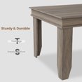 thumbnail image 2 of Farmhouse Dining Table for 4-6 – 63" Large Rectangular Wooden Kitchen Table – Heavy-Duty 81 lbs Frame, Stable Build – Perfect for Dining Room, Family Gatherings, 2 of 9
