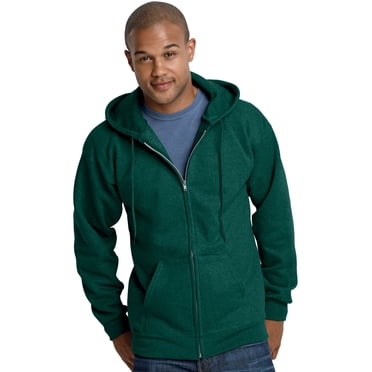 Hanes Ultimate Cotton Adult Fleece Full-Zip Hoodie , S, Deep Forest
