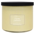 thumbnail image 1 of Mainstays 3-Wick Textured Wrapped Cremey Cashemer Scented Candle, 14 oz, 1 of 6