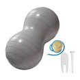 thumbnail image 4 of Almencla Peanut Ball Core Strength Training Fitness Exercise Ball for Home Gym Office Sliver, 4 of 8