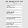 thumbnail image 4 of Hearth & Gear Santa LED Projection Light Mini Adjustable LED Snowflake Projection Light Suitable For Indoor Birthday Parties And Gardens Kids Projector Lamp Soothing Night Light for Toddler Strobe, 4 of 7