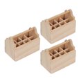 thumbnail image 1 of Miangastore Box With Lid Mini Design Khaki Wood 3Pack 1.69X1.34X1.02in, 1 of 8