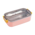 thumbnail image 2 of ZZkhGO Stainless Steel Lunch Box, 700ml Plastic Bento Box with Removable Liner, Leak Proof Lunch Container for Children Adults, 2 of 6