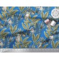 thumbnail image 3 of Soimoi Modal Satin Fabric Leaves & Lemur Animal Print Sewing Fabric Yard 42 Inch Wide, 3 of 3