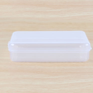Rectangular Plastic Transparent Box, with Cover for Storage, Clear Plastic Storage Box with Lid, Small Flat Container for Teaching Equipment and Experiment Organization, Kingtowag