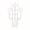 White, variant on Stackable Garden Fence and Climbing Plant Support - Tool-Free Installation, Durable Plastic Fencing for Lawn Edging, Flowerbeds, and Decorative Borders
