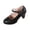 Black, variant on Women's Block Heel Pumps, Plus Size Ankle Strap High Heels, Comfortable Round Toe Dress Shoes for Wide Feet, Fashionable Chunky Heels for Spring Summer, Business Casual Wedge Sneakers Alternative