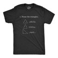 thumbnail image 1 of Mens Name The Triangles Funny Math T Shirt Sarcasm Novelty I Love Math Graphic (Black) - 3XL, 1 of 4