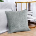 thumbnail image 2 of PiccoCasa Soft Water Repellent Throw Pillow Covers Light Gray 18x18 Inch, 2 of 7