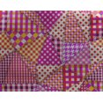 thumbnail image 5 of oneOone Georgette Viscose Fuschia Pink Fabric Check Patchwork Sewing Craft Projects Fabric Prints By Yard 42 Inch Wide, 5 of 5