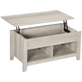 thumbnail image 1 of HOMCOM Lift Top Coffee Table with Hidden Storage and Open Shelves, 1 of 10