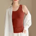 thumbnail image 4 of Meichang Workout Tank Top Woman Cropped Top Sleeveless Round Neck Ribbed Undershirt Slim Fit Solid Basic Tops Running Yoga Athletic Tank Tops, 4 of 7