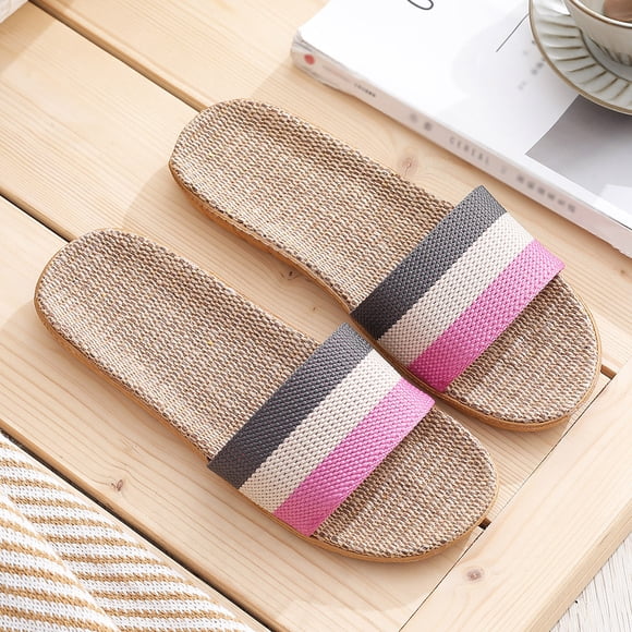 Dvkptbk Slippers for Women Women's Fashion Casual Slip on Slides Indoor Home Slippers Beach Shoes Shoes for Women