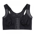 thumbnail image 3 of Women‘s Front Closure Sports Bra Wirefree Padded Support Longline Workout Tank Top Bra, 3 of 12