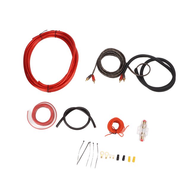 Car Audio Cable Amp Wiring Kit,4 Gauge Car Audio Car Amplifier Wiring Install Kit Audio Wiring Kit Highly Recommended