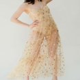 thumbnail image 4 of Jupe en Maille Transparente Taille Haute pour Femmes, Tenue de Plage, Jupe Maxi Plissée, 4 of 5