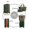 thumbnail image 3 of Joyway - Ensemble de 5 Valises Rigides à Roulettes en ABS - (Valise Extensible 51 X 61 cm) - Valise Enregistrable de 71 cm - Vert, 3 of 6