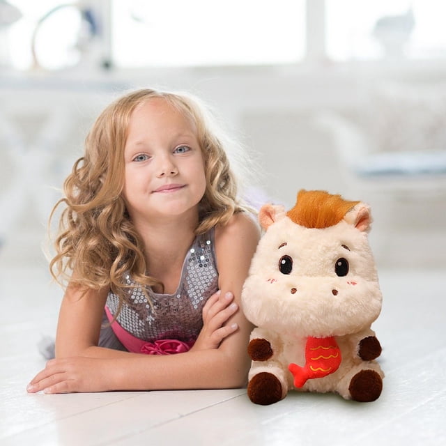 QTOCIO Baby Horse Plushes Toy For Doll To Accompany Sleep Gift 32cm