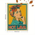 thumbnail image 3 of Retro Pinup Lava Portrait Canvas Wall Art 15.75x11.81 Inches, 3 of 8