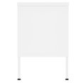 thumbnail image 2 of vidaXL Meuble TV - Acier Blanc, 105x35x50 cm, 2 of 5