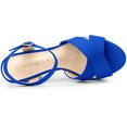 thumbnail image 4 of BLISSFUL STEP Sandales Slingback à Plateforme à Talon Épais à Bride pour Femmes, 4 of 7