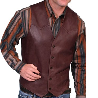 Dvkptbk Débardeur à Col en V Homme Uni Mode Rétro Gilet à Simple Boutonnage Gilet en Cuir Col en V en Liquidation