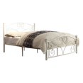 thumbnail image 2 of Homelegance Pallina Full Size Metal Platform Bed Frame with Headboard, White, 2 of 6