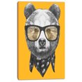 thumbnail image 2 of Funny Bear with Formal Glasses - Contemporary Animal Art Canvas, 2 of 3