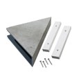 thumbnail image 1 of PALISADE Vinyl Waterproof Corner Shower Shelf, Frost Nickel Finish, 1 of 7