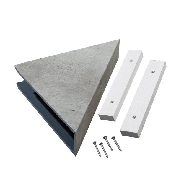 PALISADE Vinyl Waterproof Corner Shower Shelf, Frost Nickel Finish