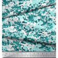 thumbnail image 2 of Soimoi Rayon Crepe Fabric Two Tone Camouflage Print Fabric by the Yard 46 Inch Wide, 2 of 3