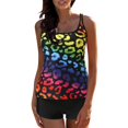 thumbnail image 3 of Swimsuit Women High Waisted Tankini Plus Size Tankini Swimsuit High Waisted 2 Piece Bathing Suit, 3 of 9