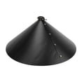 thumbnail image 3 of Outdoor Squirrel Baffle, Black Squirrel Flapper Protective Galvanized Steel Black Powder Coating  For Bird Feeder Rod Style With High And Short Fixed Clips, 3 of 8