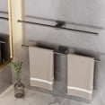 thumbnail image 4 of TACILIP Towel Rack Bathroom Towel Bar Wall Towel Storage No Hole Thickened Bar Towel Rack, Housewarming Gifts, 4 of 6