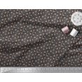 thumbnail image 3 of Soimoi Black Poly Georgette Fabric Oaknut Fruits Fabric Prints By Yard 42 Inch Wide, 3 of 3