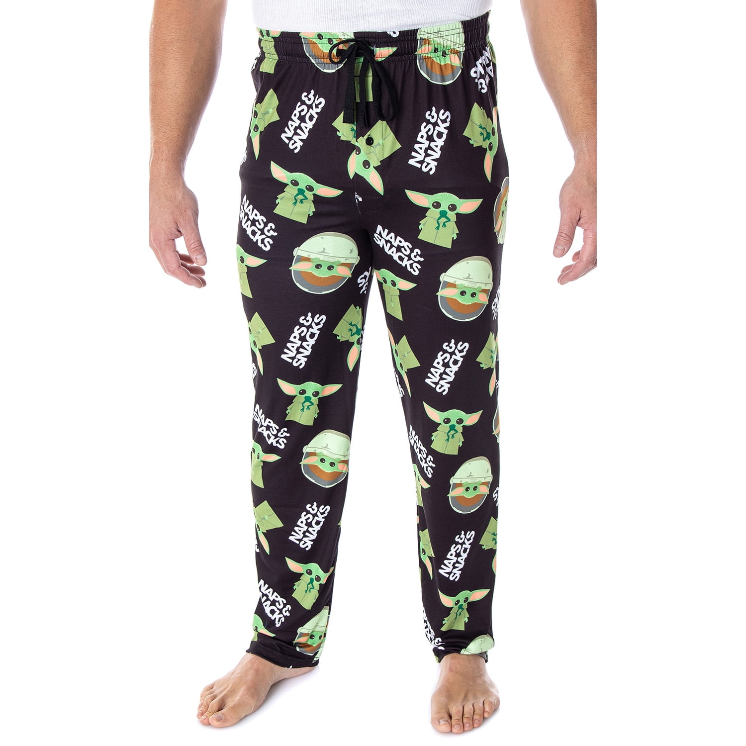 Bioworld Star Wars The Mandalorian Grogu Naps And Snacks Sleep Lounge Pants Pajamas